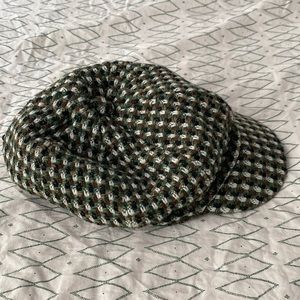 vintage stitched newsboy cap